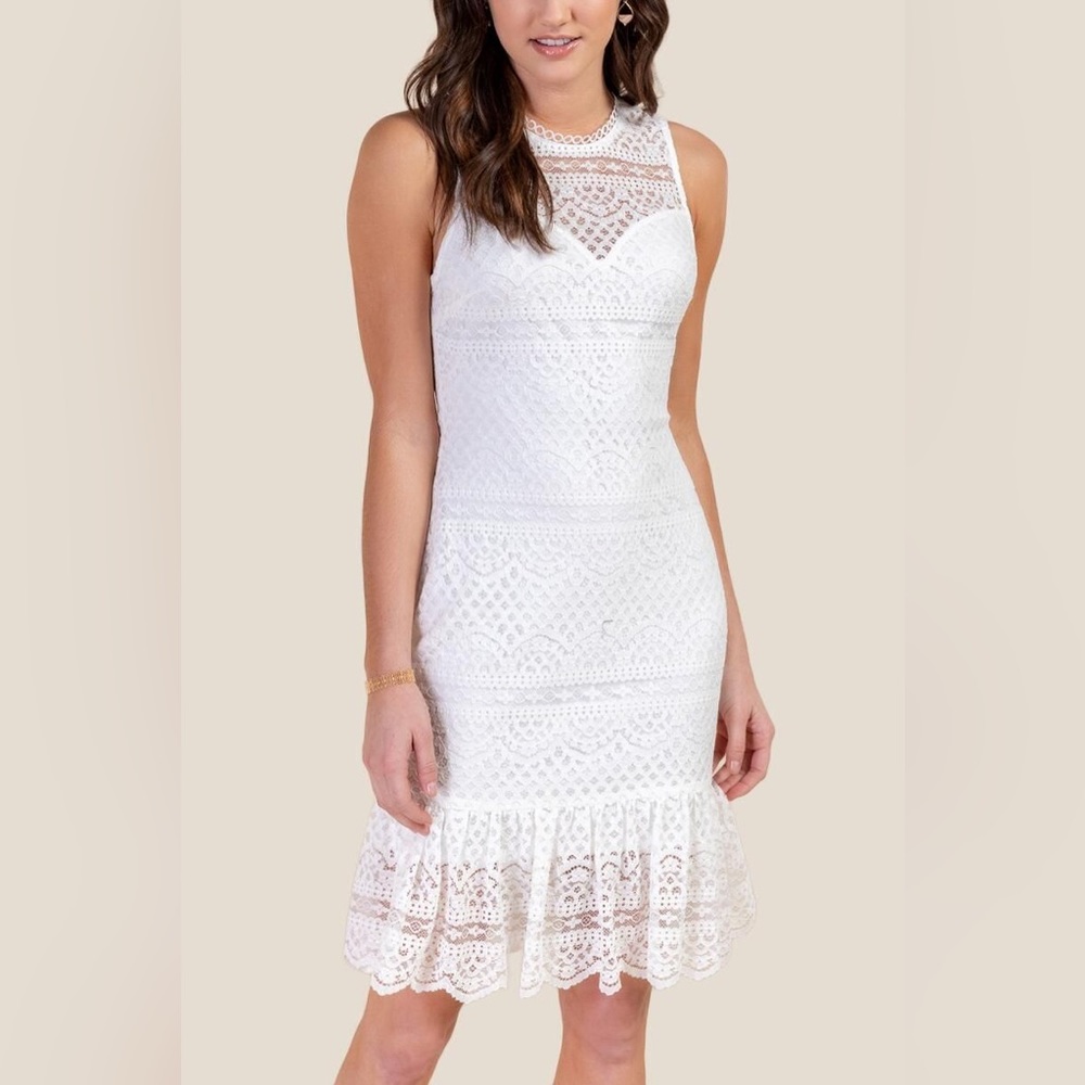 White lace dress from Francesca’s, size medium